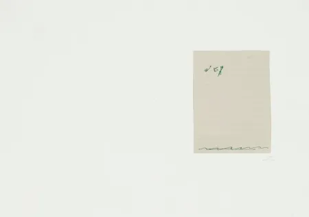 Litografia Tàpies - El Pa A La Barca 2