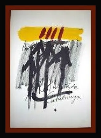 Litografia Tàpies - ELS MESTRES DE CATALUNYA