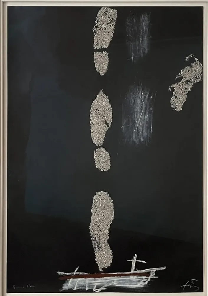 Água-Forte Tàpies - Empreintes de pas