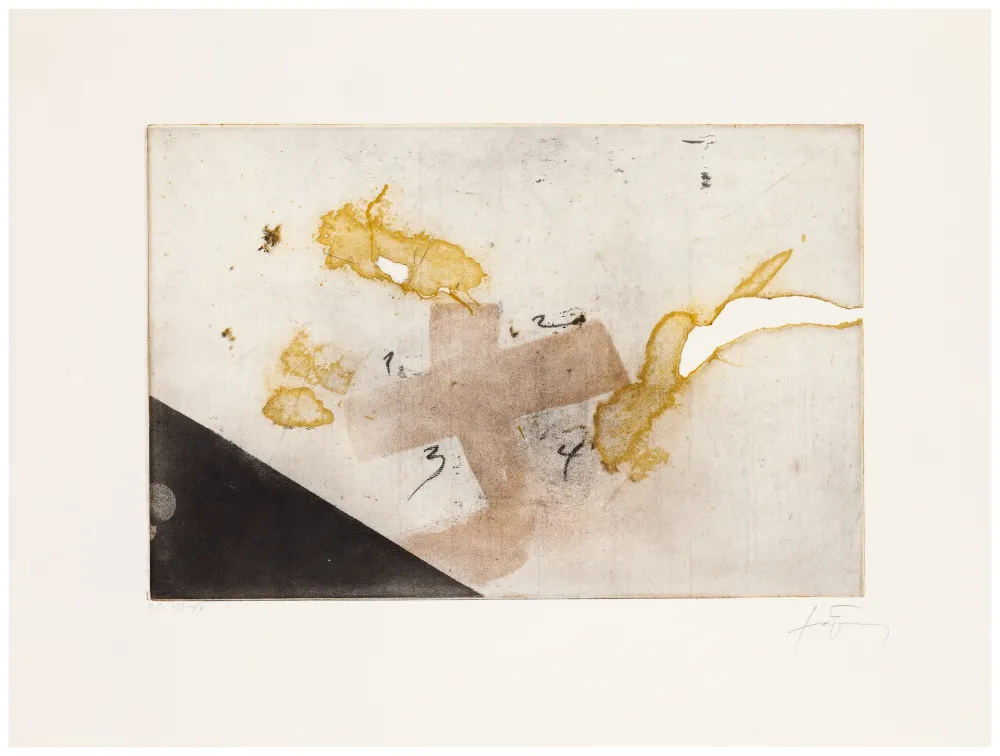 Gravura Tàpies - Equation Series Plate 3