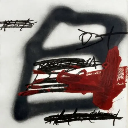 Gravura Tàpies - Forma ombrejada