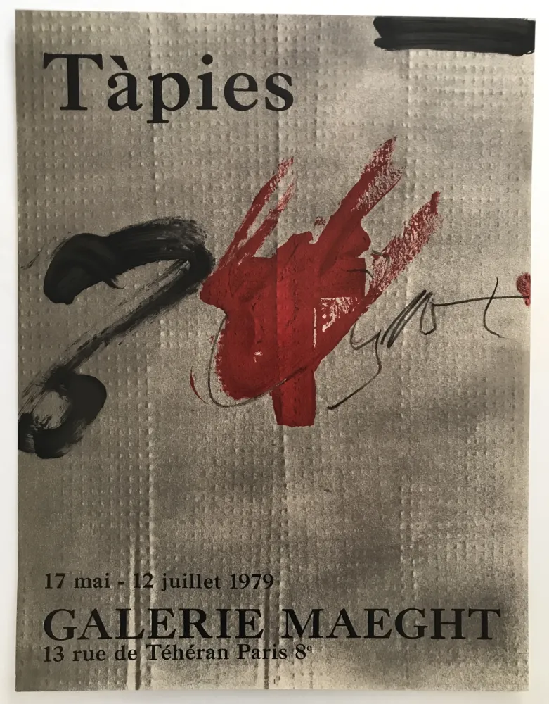 Cartaz Tàpies - Galerie Maeght