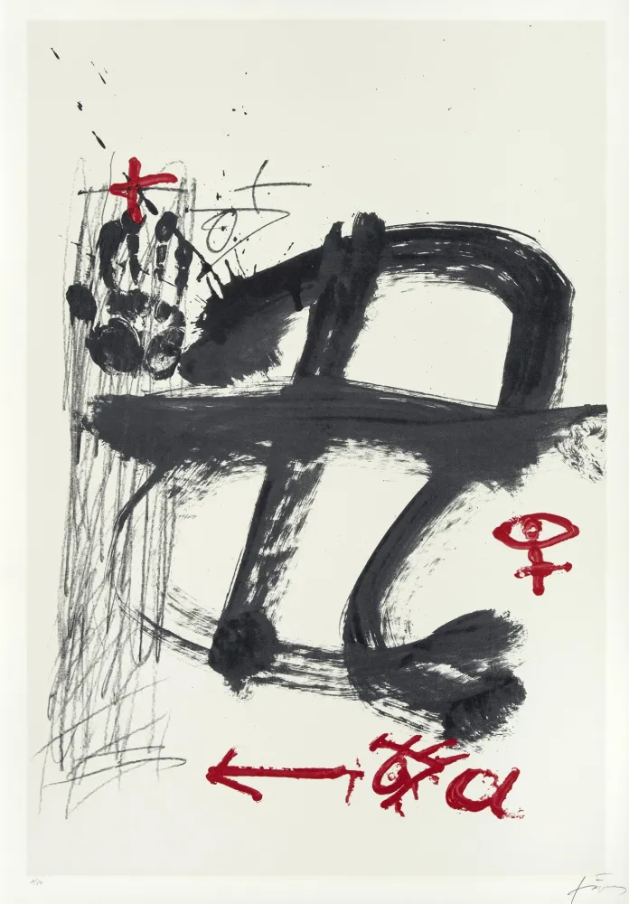 Serigrafia Tàpies - Inicials (AVL Zürich)