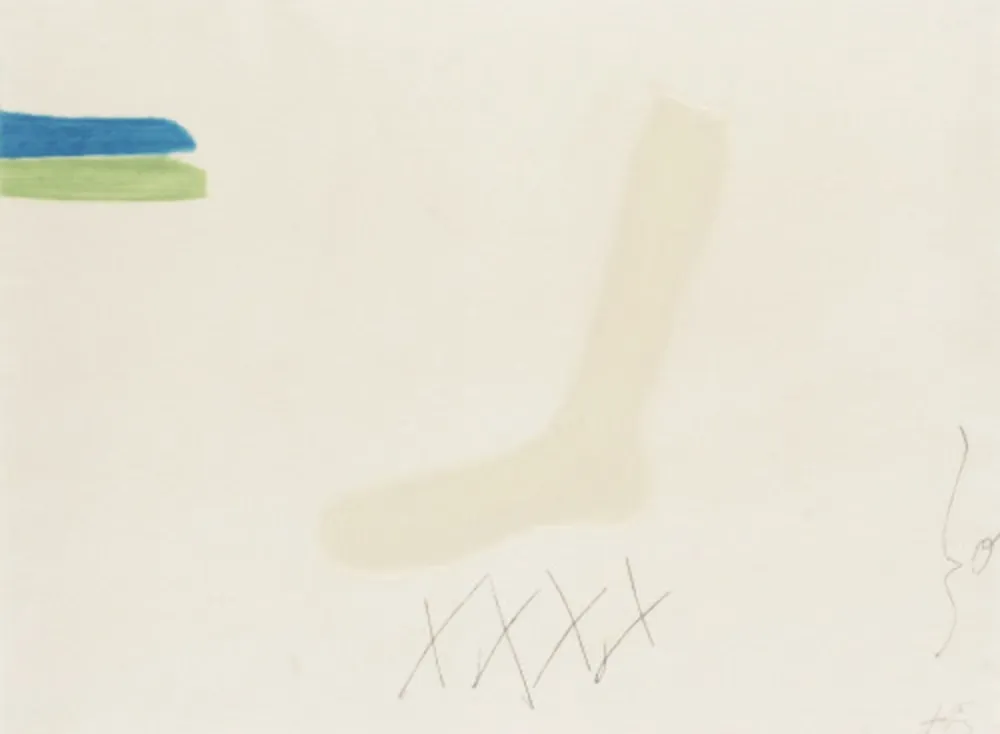 Gravura Tàpies - Mitjó 