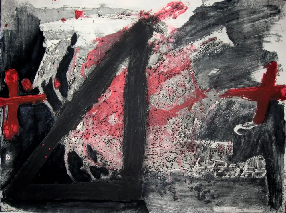 Água-Forte E Água-Tinta Tàpies - Negre i Roig