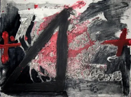 Água-Forte E Água-Tinta Tàpies - Negre i Roig