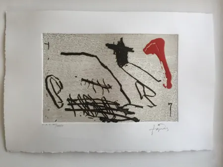 Água-Forte E Água-Tinta Tàpies - Negre i vermell