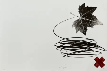 Litografia Tàpies - Neujahrskarte