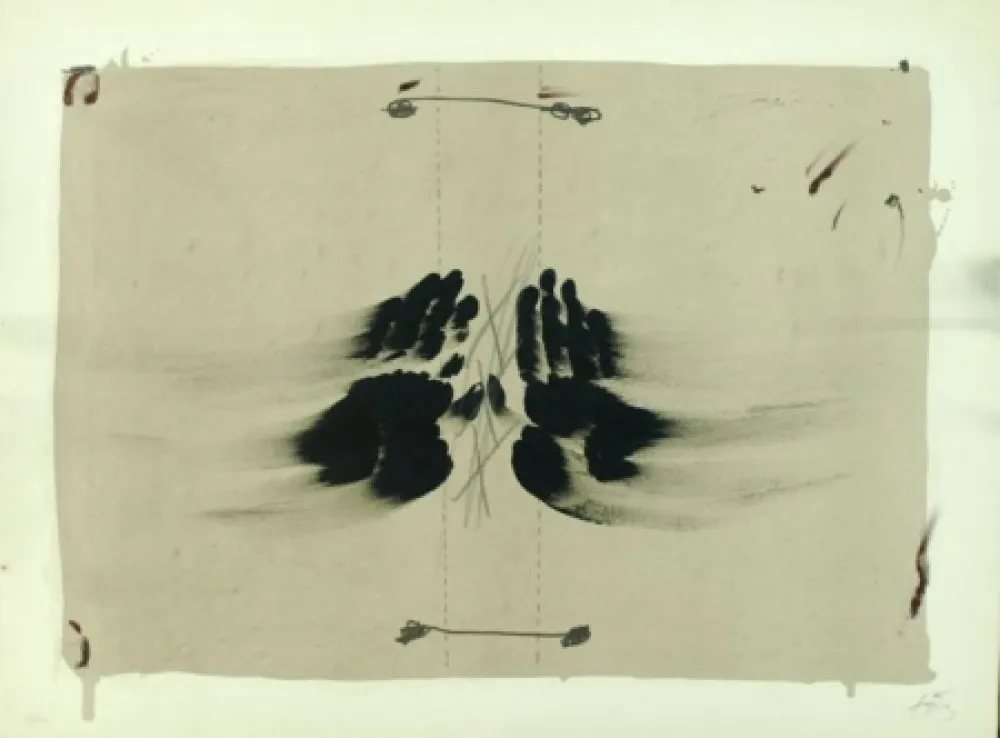 Litografia Tàpies - NOCTURNO MATINAL