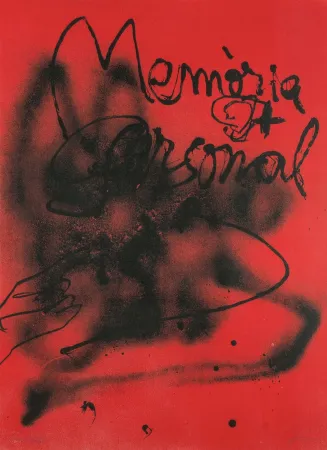 Litografia Tàpies - Personal Memories