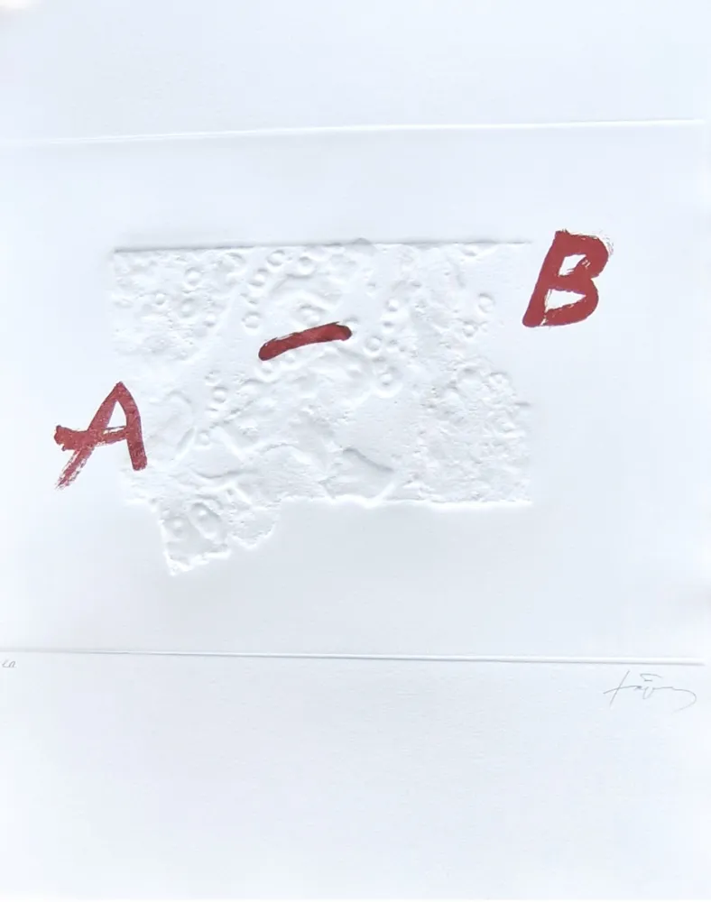 Gravura Tàpies - Plus beau cadeau