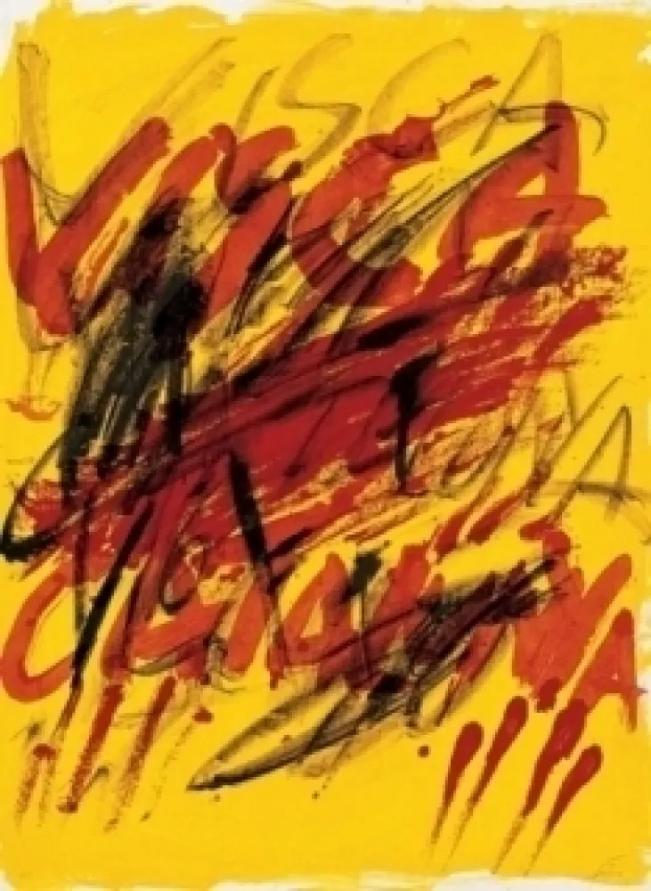 Litografia Tàpies - Poems-6