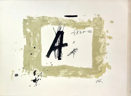Litografia Tàpies - Sans Titre