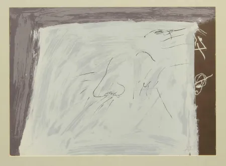 Litografia Tàpies - SENZA TITOLO