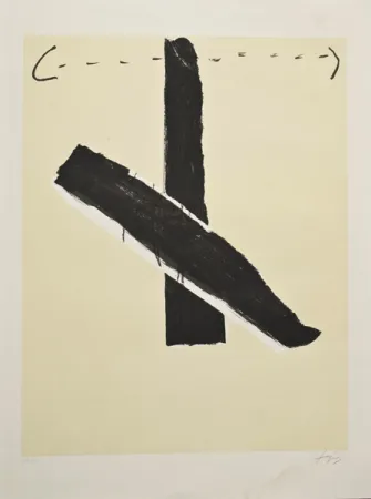 Litografia Tàpies - Sin título