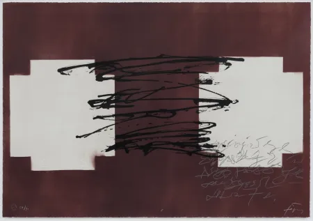 Litografia Tàpies - Suite 63 x 90 (No 8)