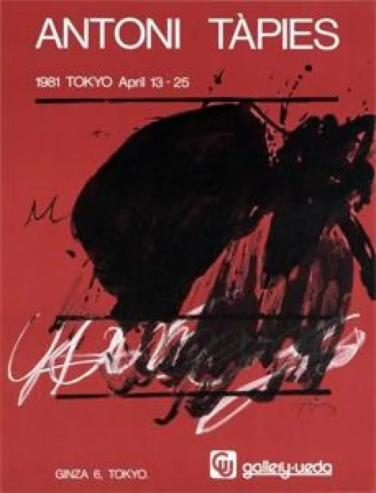 Cartaz Tàpies - Tokyo. April 13-25. Gallery Ueda
