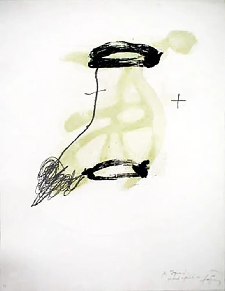 Gravura Tàpies - Un Fragment De Statue