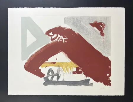 Litografia Tàpies - Untitled