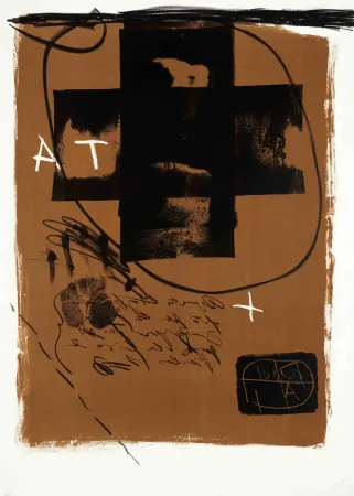 Litografia Tàpies - Untitled