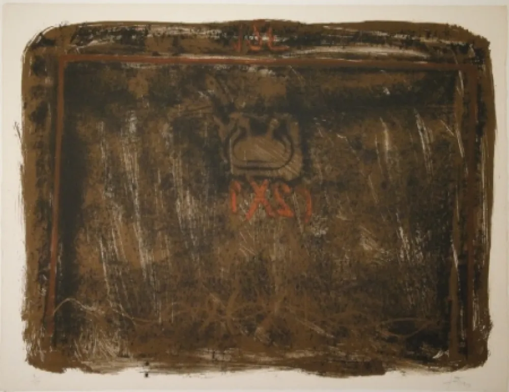 Litografia Tàpies - Untitled