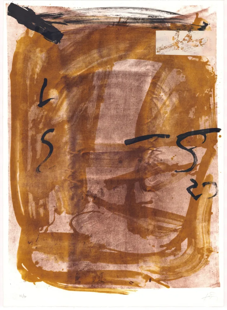 Litografia Tàpies - Variations