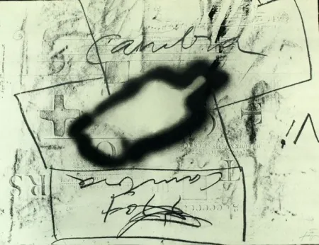 Litografia Tàpies - VARIATIONS SUR UN THÈME MUSICAL 3