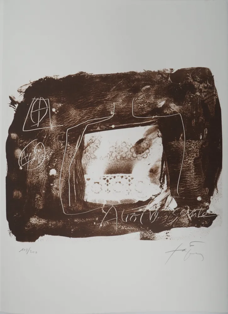 Litografia Tàpies - Voyage 