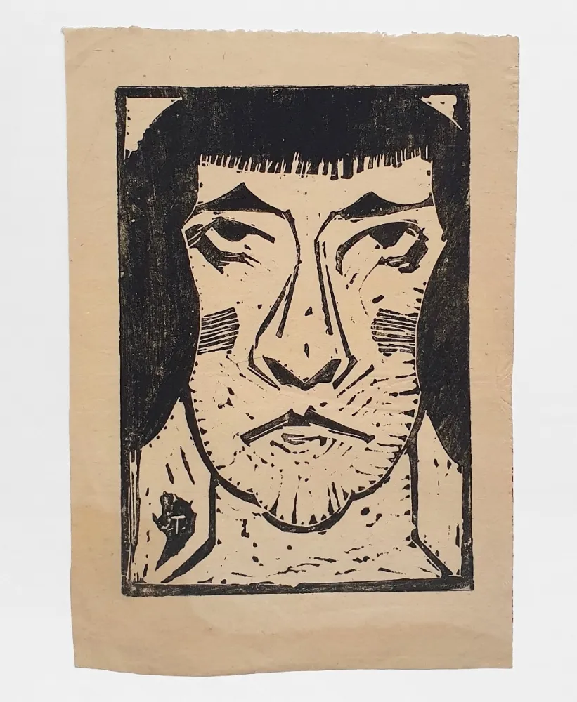 Linogravura Tappert - Das Schweigen (The Silence)