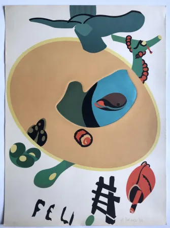 Litografia Telemaque - Feu