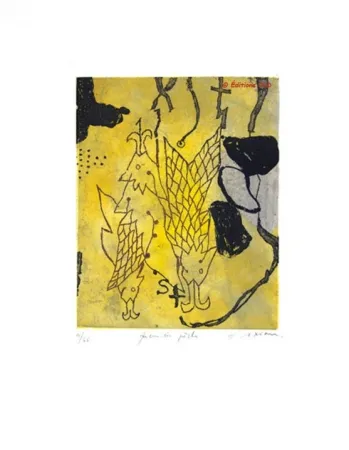 Gravura Texier - Première pêche