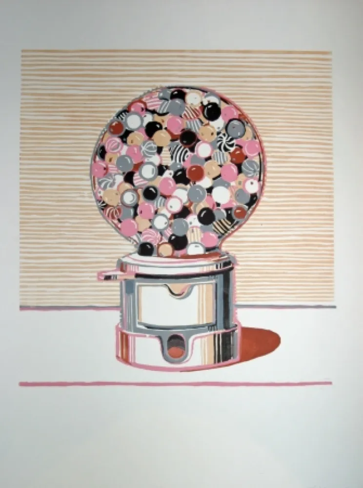 Linogravura Thiebaud - Gumball Machine
