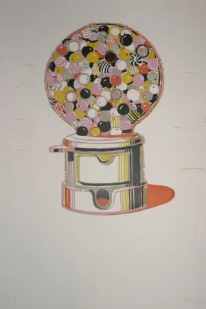 Linogravura Thiebaud - Gumball Machine