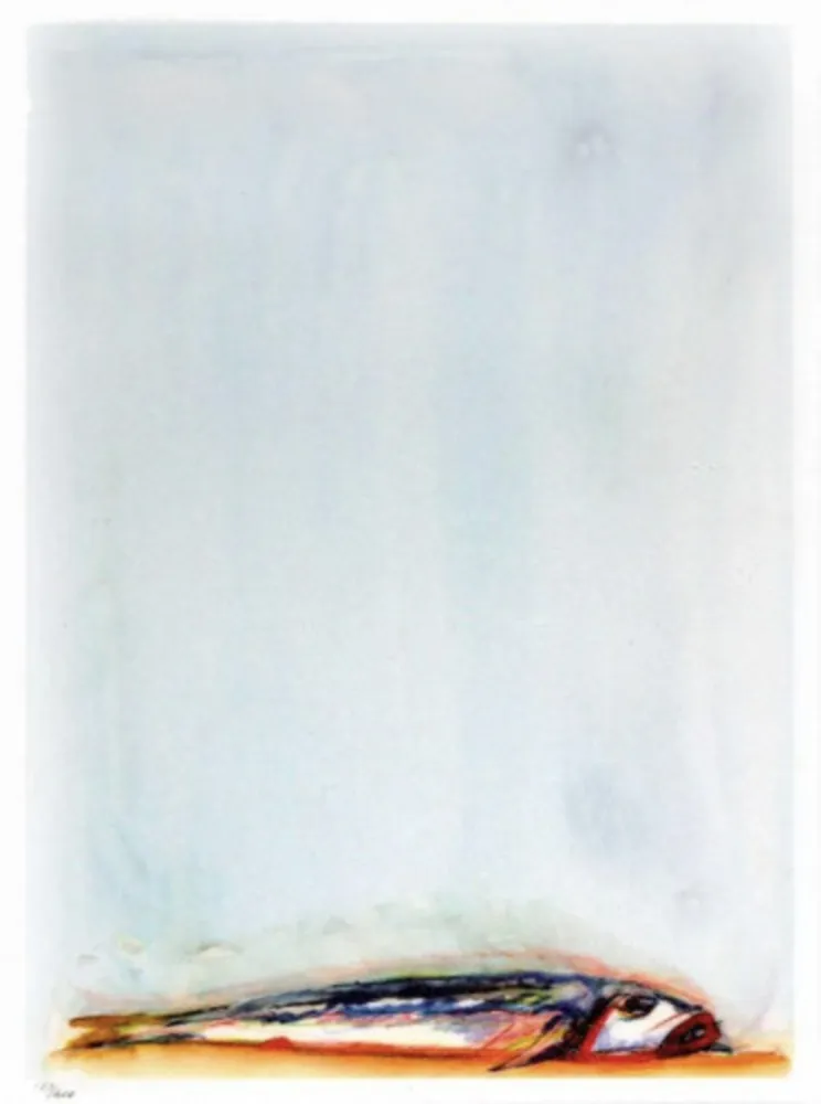 Litografia Thiebaud - Trout Fishing in America