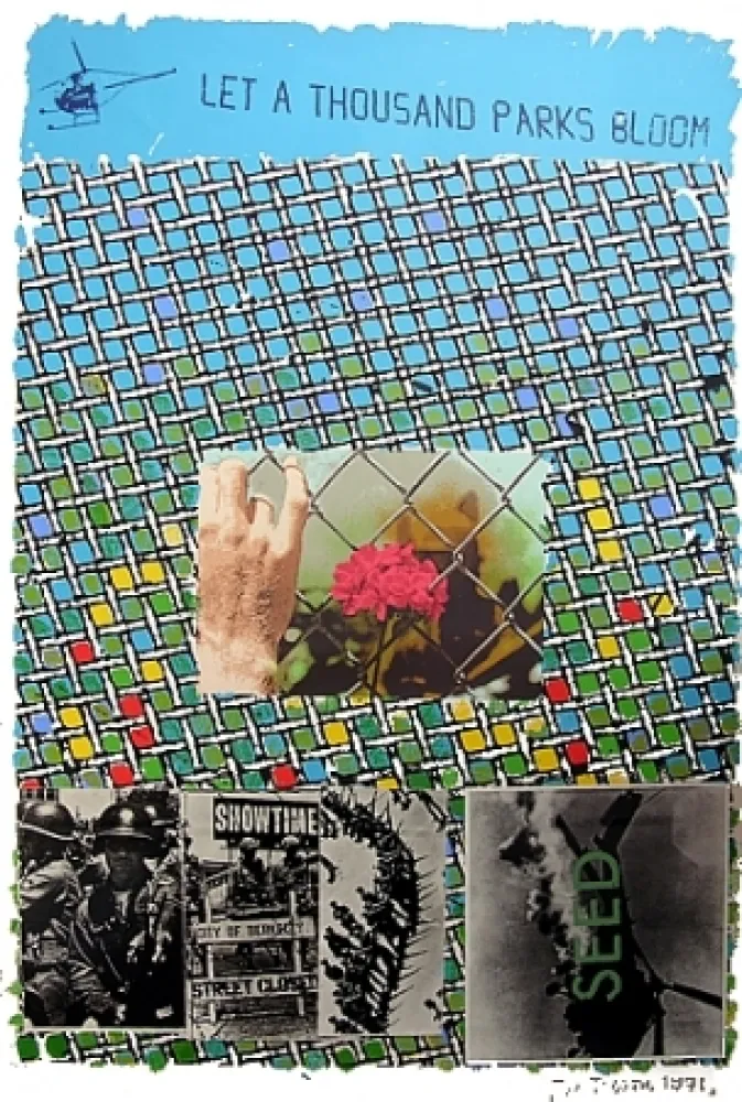 Litografia Tilson - Let a thousand parks bloom