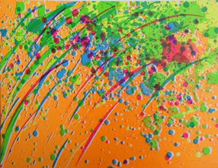 Litografia Ting - Pluie orange