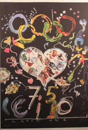 Litografia Tinguely - Olympic centennial