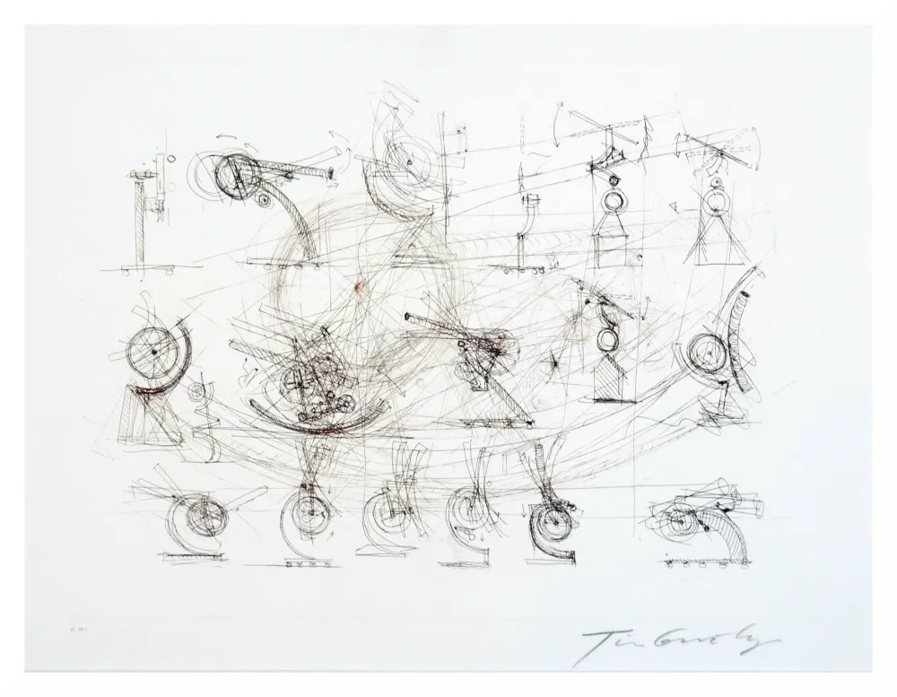 Gravura Tinguely - Réflexion