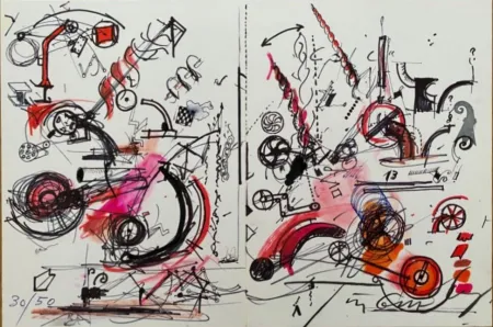 Litografia Tinguely - Sans Titre