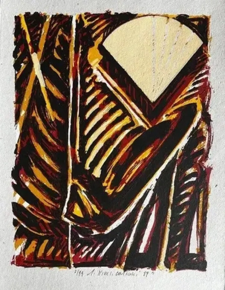 Litografia Titus Carmel - Composition