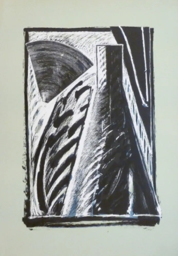 Litografia Titus Carmel - Composition