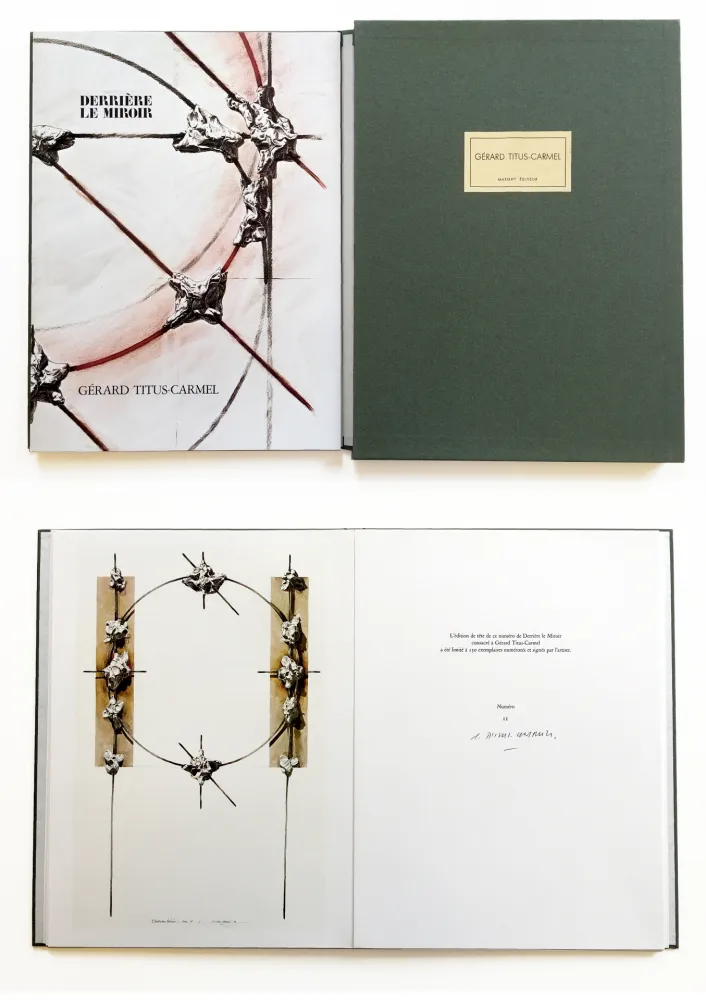 Livro Ilustrado Titus Carmel - Derrière le Miroir n° 243. GÉRARD TITUS-CARMEL (Janvier 1981). TIRAGE DE LUXE SIGNÉ.