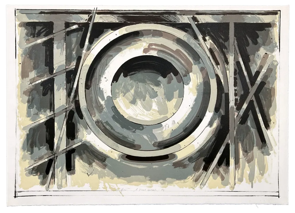 Litografia Titus Carmel - Sans titre 1