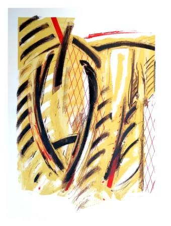 Litografia Titus Carmel - Tournant de l'hiver