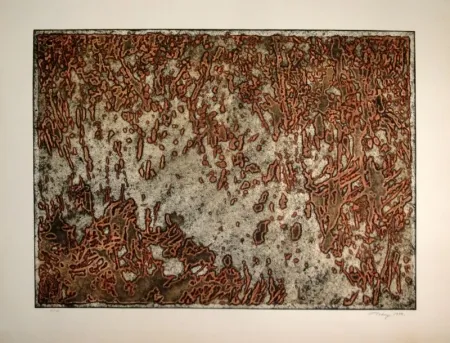 Água-Tinta Tobey - Message from a desert Star