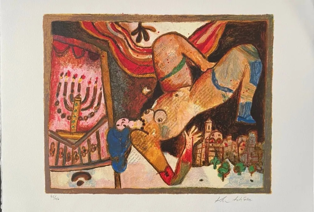 Litografia Tobiasse - Cantiques des Cantiques