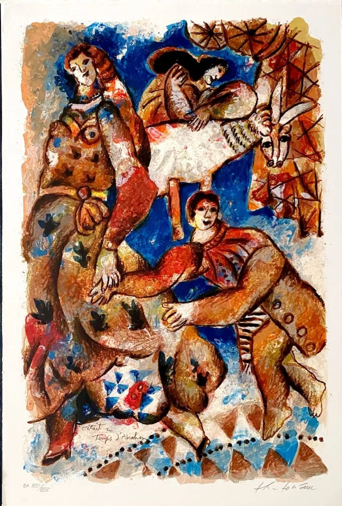 Litografia Tobiasse - C'était au temps d'Abraham