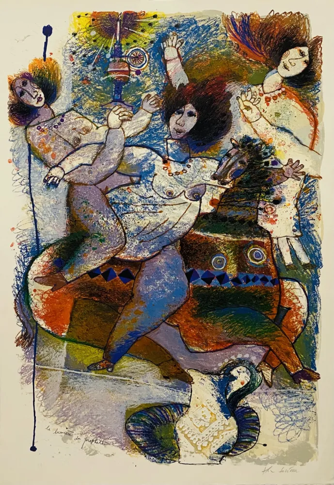 Litografia Tobiasse - La Lumière du Prophète