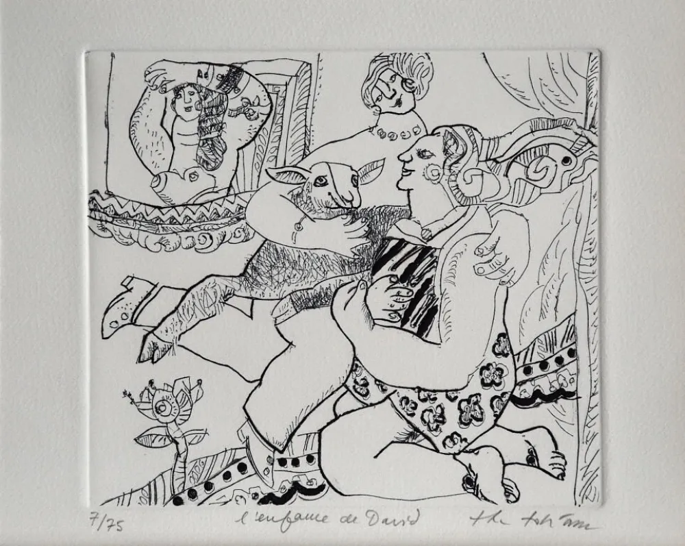 Gravura Tobiasse - L'enfant de David