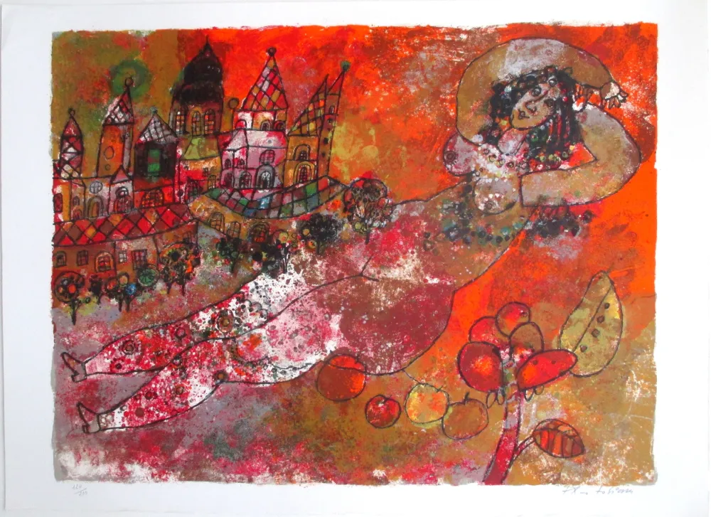 Litografia Tobiasse - The song of songs 1